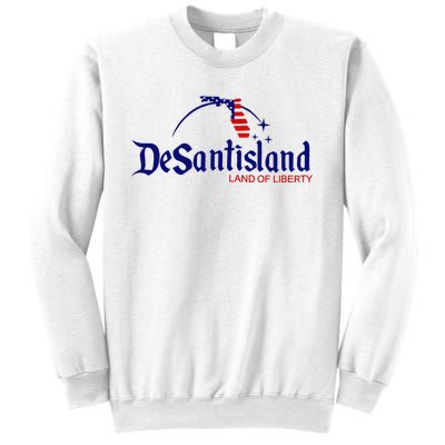 DeSantisLand Land State of Liberty Florida Map Patriotic Sweatshirt