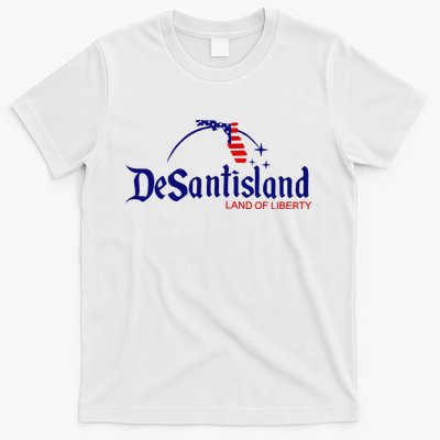 DeSantisLand Land State of Liberty Florida Map Patriotic T-Shirt