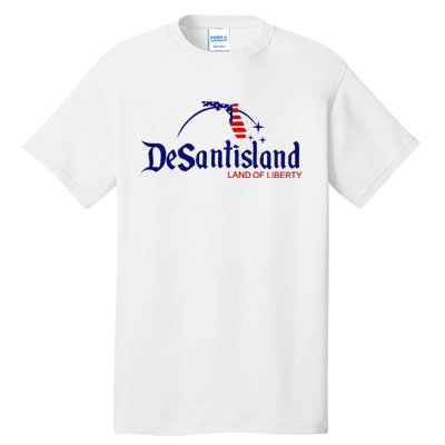 DeSantisLand Land State of Liberty Florida Map Patriotic Tall T-Shirt