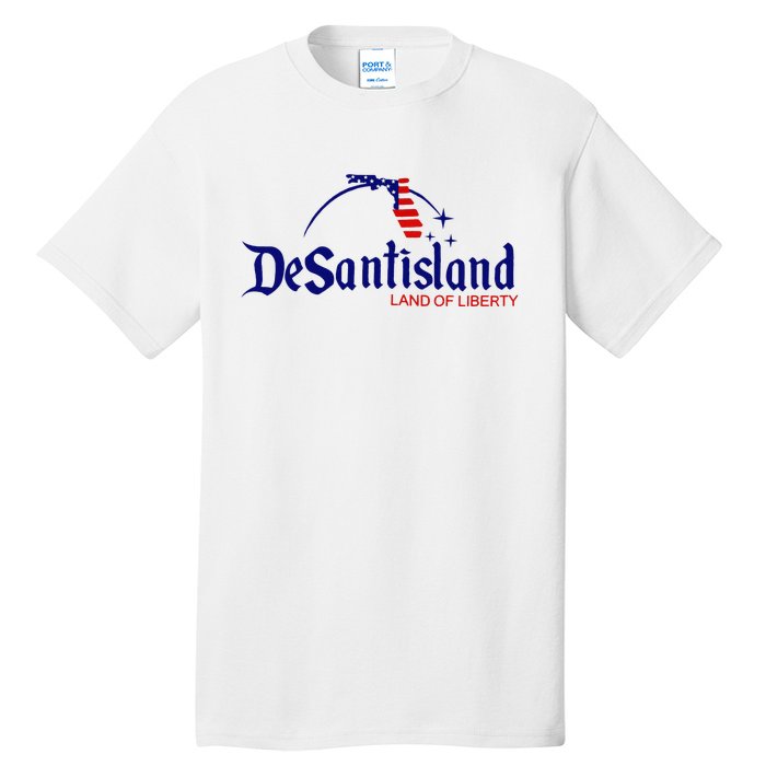 DeSantisLand Land State of Liberty Florida Map Patriotic Tall T-Shirt