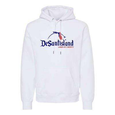 DeSantisLand Land State of Liberty Florida Map Patriotic Premium Hoodie