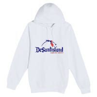 DeSantisLand Land State of Liberty Florida Map Patriotic Premium Pullover Hoodie