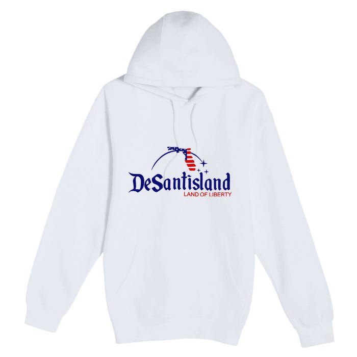 DeSantisLand Land State of Liberty Florida Map Patriotic Premium Pullover Hoodie