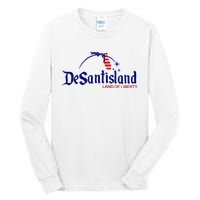 DeSantisLand Land State of Liberty Florida Map Patriotic Tall Long Sleeve T-Shirt