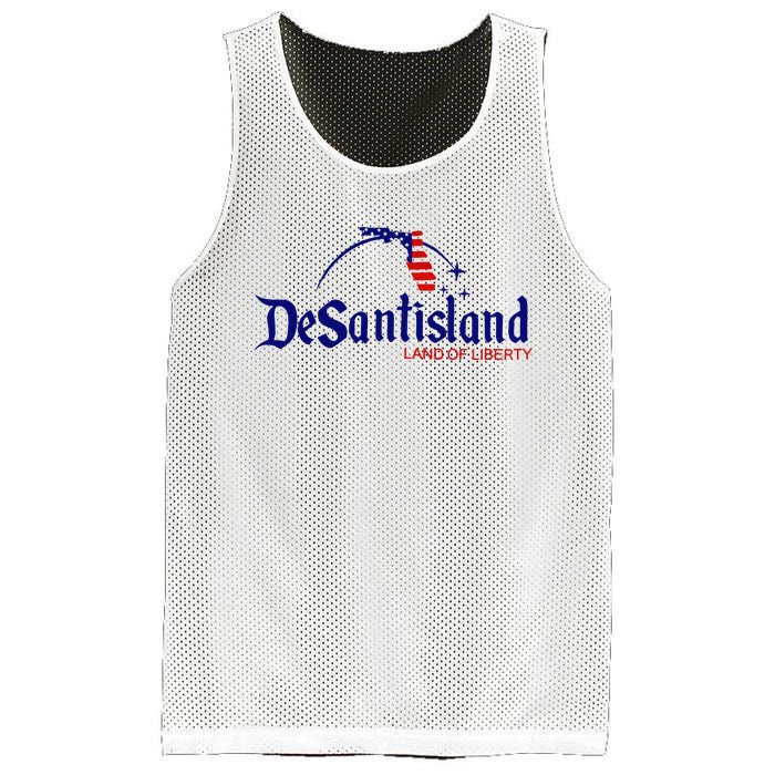 DeSantisLand Land State of Liberty Florida Map Patriotic Mesh Reversible Basketball Jersey Tank