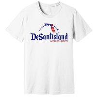 DeSantisLand Land State of Liberty Florida Map Patriotic Premium T-Shirt