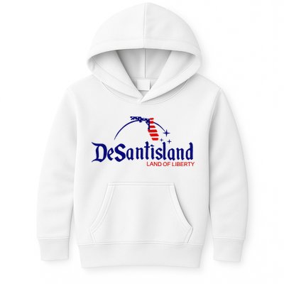 DeSantisLand Land State of Liberty Florida Map Patriotic Kids Hoodie