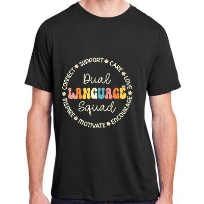 Dual Language Squad Appreciation Week Back To School Adult ChromaSoft Performance T-Shirt