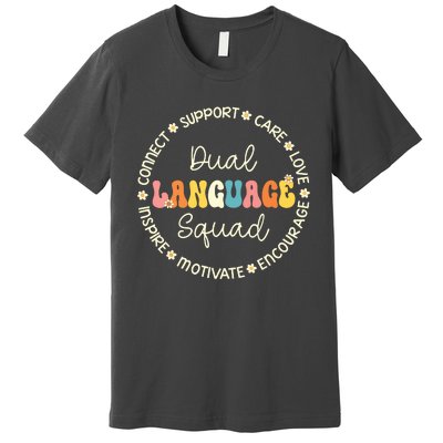 Dual Language Squad Appreciation Week Back To School Premium T-Shirt