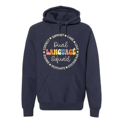 Dual Language Squad Appreciation Week Back To School Premium Hoodie