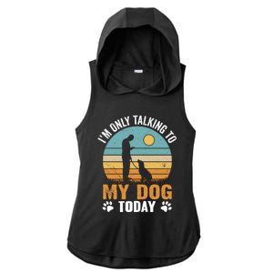 Dog LoverS Solitude Ladies PosiCharge Tri-Blend Wicking Draft Hoodie Tank