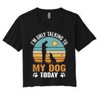 Dog LoverS Solitude Women's Crop Top Tee