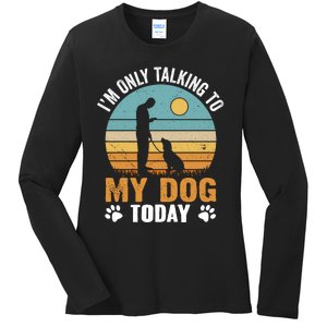 Dog LoverS Solitude Ladies Long Sleeve Shirt