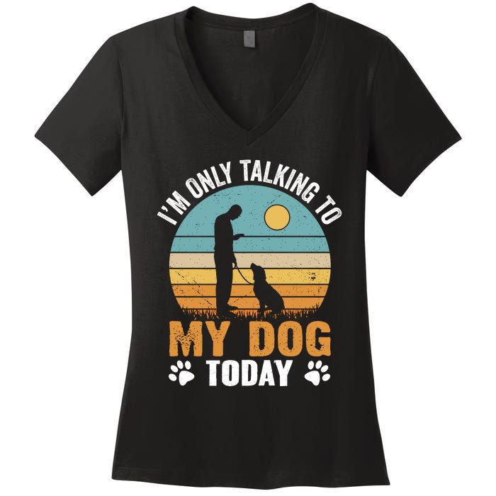 Dog LoverS Solitude Women's V-Neck T-Shirt