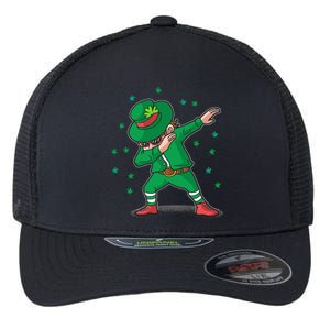 Dabbing Leprechaun St Patricks Day Party Flexfit Unipanel Trucker Cap