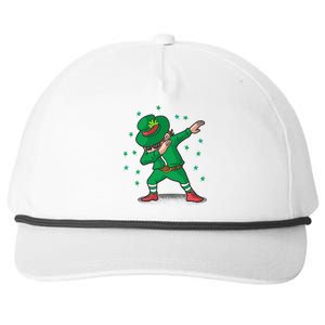 Dabbing Leprechaun St Patricks Day Party Snapback Five-Panel Rope Hat