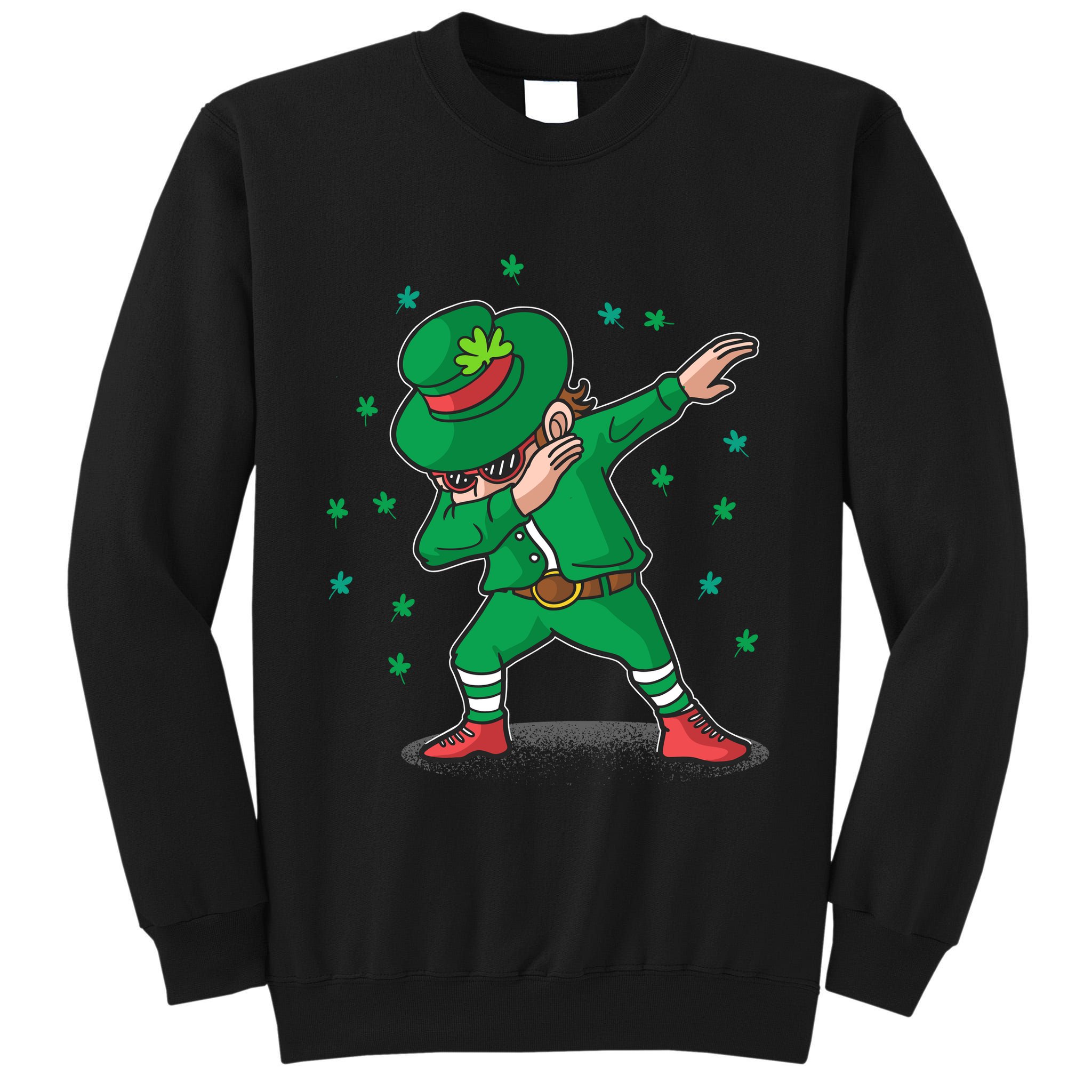 Dabbing Leprechaun St Patricks Day Party Tall Sweatshirt