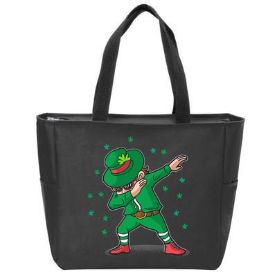 Dabbing Leprechaun St Patricks Day Party Zip Tote Bag