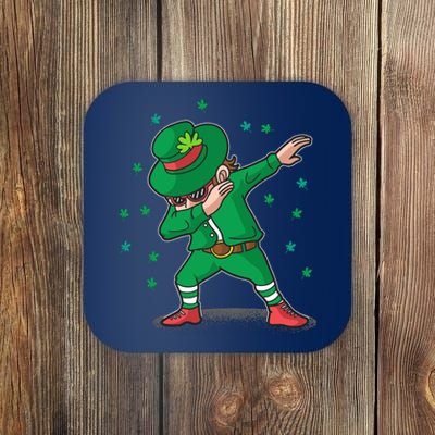 Dabbing Leprechaun St Patricks Day Party Coaster