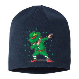 Dabbing Leprechaun St Patricks Day Party Sustainable Beanie