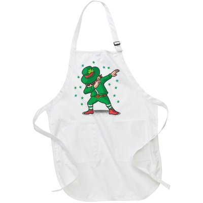 Dabbing Leprechaun St Patricks Day Party Full-Length Apron With Pockets