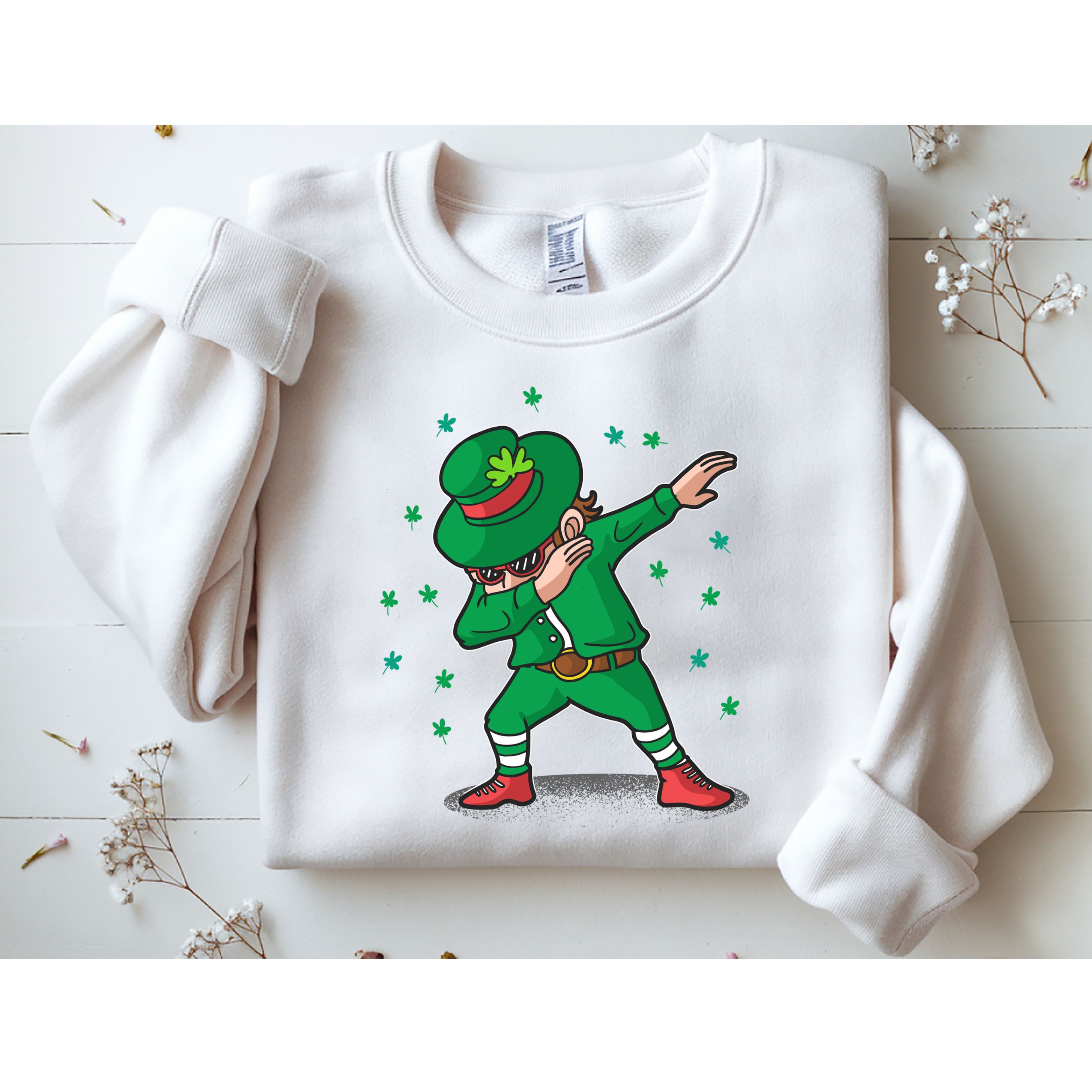 Dabbing Leprechaun St Patricks Day Party Sweatshirt