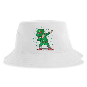 Dabbing Leprechaun St Patricks Day Party Sustainable Bucket Hat