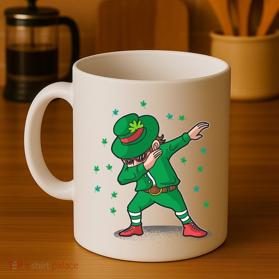 Dabbing Leprechaun St Patricks Day Party Mug