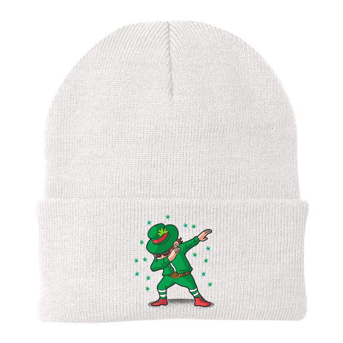 Dabbing Leprechaun St Patricks Day Party Knit Cap Winter Beanie