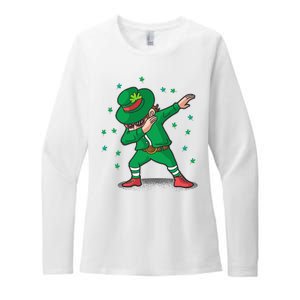 Dabbing Leprechaun St Patricks Day Party Womens CVC Long Sleeve Shirt