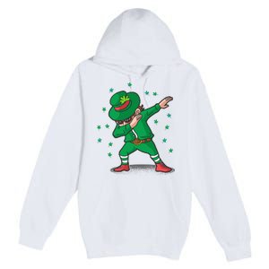 Dabbing Leprechaun St Patricks Day Party Premium Pullover Hoodie