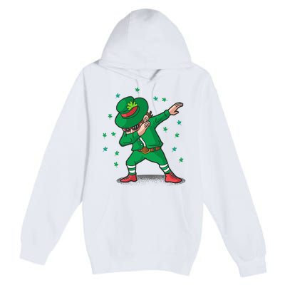 Dabbing Leprechaun St Patricks Day Party Premium Pullover Hoodie