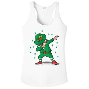 Dabbing Leprechaun St Patricks Day Party Ladies PosiCharge Competitor Racerback Tank