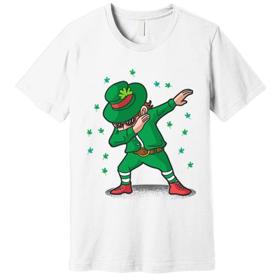 Dabbing Leprechaun St Patricks Day Party Premium T-Shirt