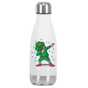 Dabbing Leprechaun St Patricks Day Party Stainless Steel Insulated Water Bottle