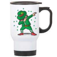 Dabbing Leprechaun St Patricks Day Party Stainless Steel Travel Mug