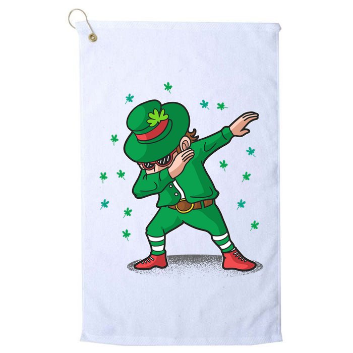 Dabbing Leprechaun St Patricks Day Party Golf Towel
