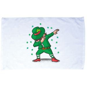 Dabbing Leprechaun St Patricks Day Party Microfiber Hand Towel