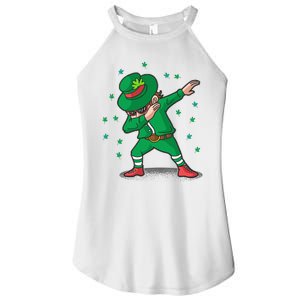 Dabbing Leprechaun St Patricks Day Party Women's Perfect Tri Rocker Tank