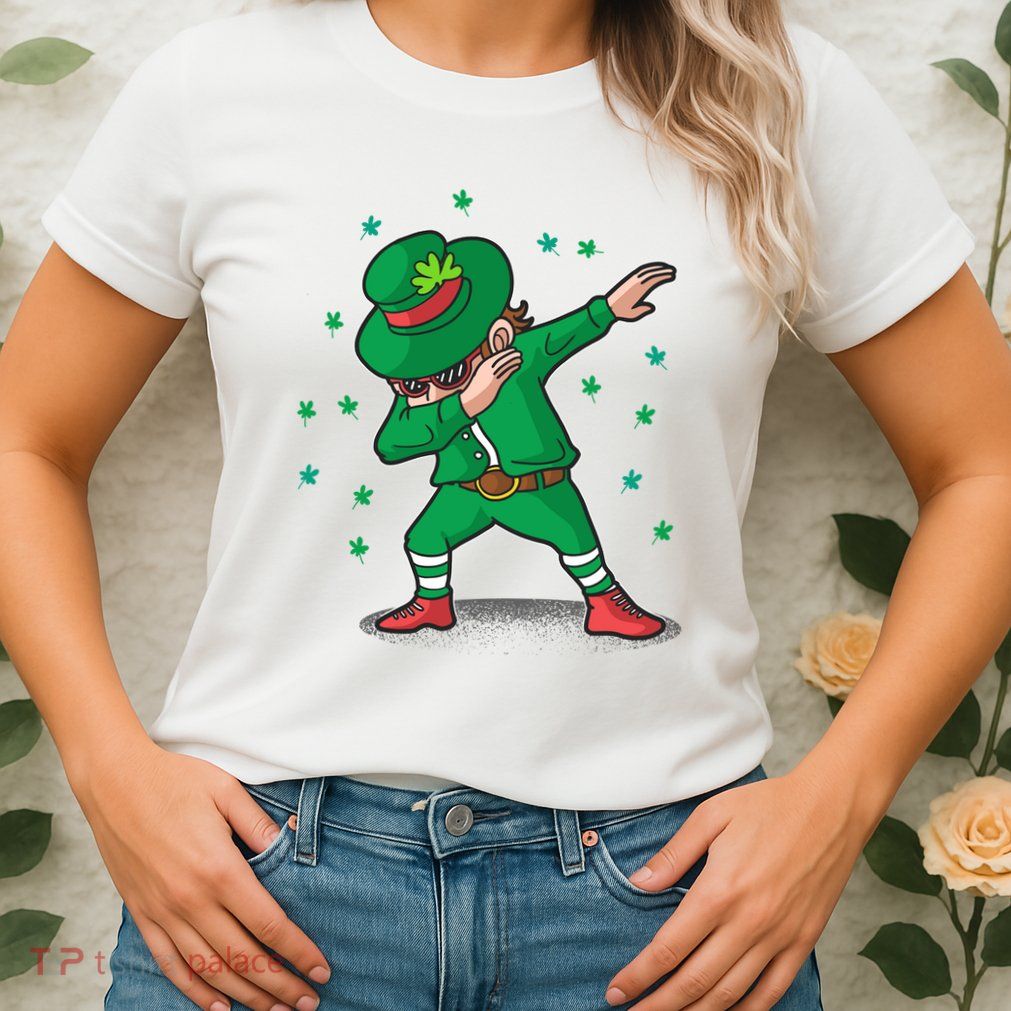 Dabbing Leprechaun St Patricks Day Party Womens T-Shirt