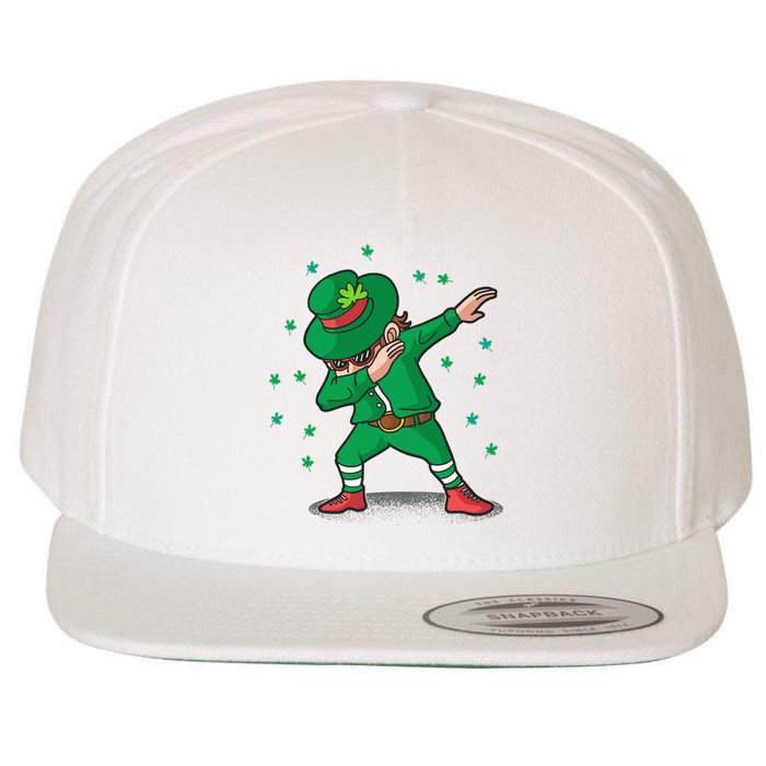 Dabbing Leprechaun St Patricks Day Party Wool Snapback Cap