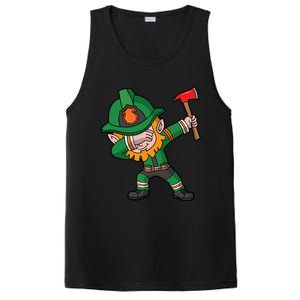 Dabbing Leprechaun St Patricks Day Fire Irish Gift PosiCharge Competitor Tank