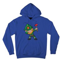 Dabbing Leprechaun St Patricks Day Fire Irish Gift Hoodie