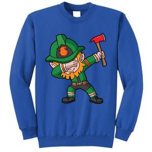 Dabbing Leprechaun St Patricks Day Fire Irish Gift Sweatshirt