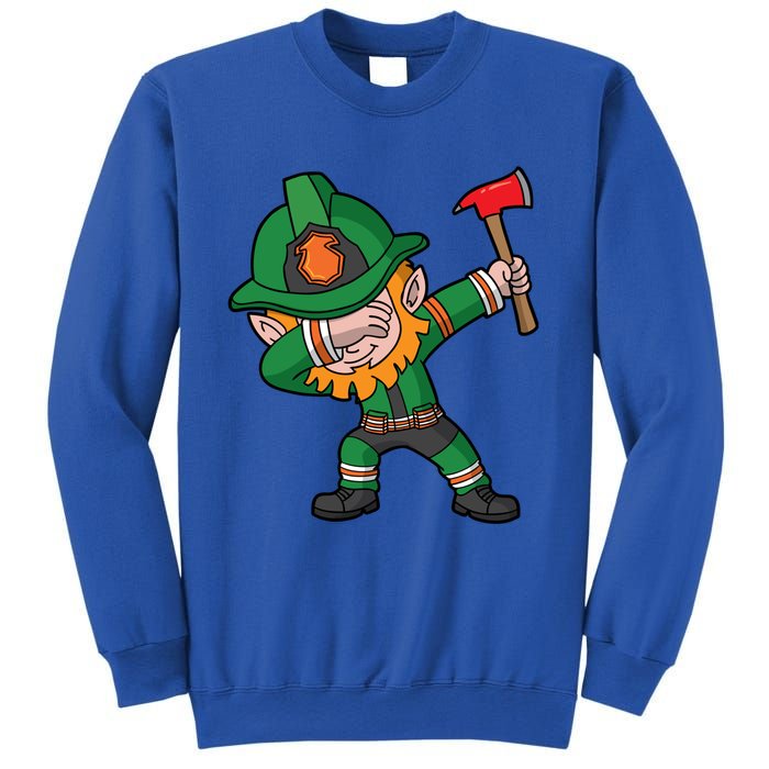 Dabbing Leprechaun St Patricks Day Fire Irish Gift Sweatshirt