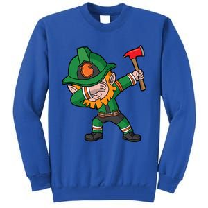 Dabbing Leprechaun St Patricks Day Fire Irish Gift Tall Sweatshirt