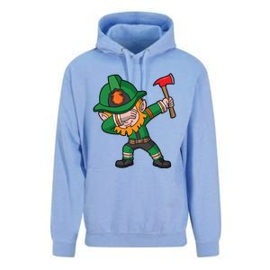 Dabbing Leprechaun St Patricks Day Fire Irish Gift Unisex Surf Hoodie