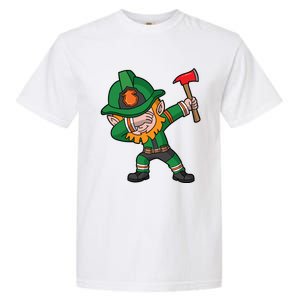 Dabbing Leprechaun St Patricks Day Fire Irish Gift Garment-Dyed Heavyweight T-Shirt