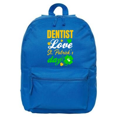 Dentist Love St Patricks Day Gift Dental Gift 16 in Basic Backpack
