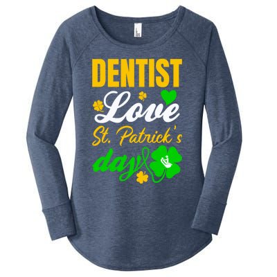 Dentist Love St Patricks Day Gift Dental Gift Women's Perfect Tri Tunic Long Sleeve Shirt